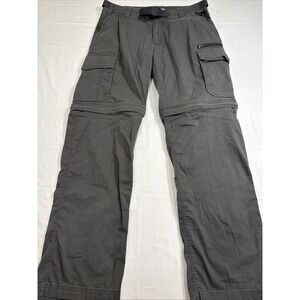 BC Clothing Convertible Cargo Pants Mens Large LX32 Khaki Zip Off Hiking Outdoor